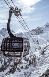 3K Kitzsteinhorn Gondel vor verschneiter Berglandschaft